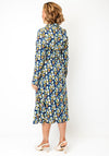 Pretty Vacant Geometric Print Midi Dress, Navy Multi