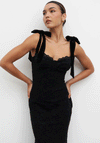 Pretty Lavish Serephina Lace Midaxi Dress, Black