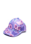 Sheelin Girls Butterfly Print Cap, Purple