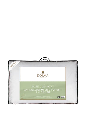 Dorma Pure Comfort Anti-Allergy Pillow Pair - Medium
