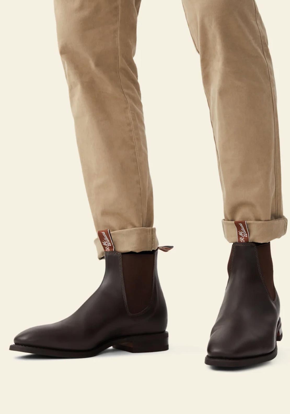 R.M WILLIAMS Comfort Craftsman Boots, Chestnut Brown