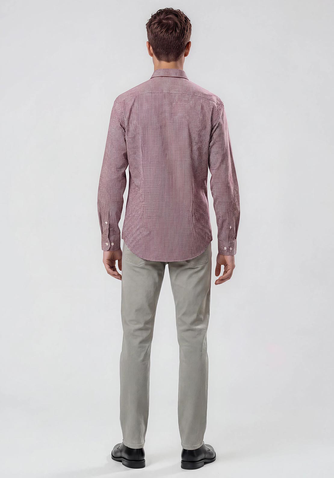 R.M WILLIAMS Classic Micro Gingham Shirt, Red