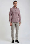 R.M WILLIAMS Classic Micro Gingham Shirt, Red