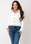Robell Bead and Sequin Detail Jacket, White