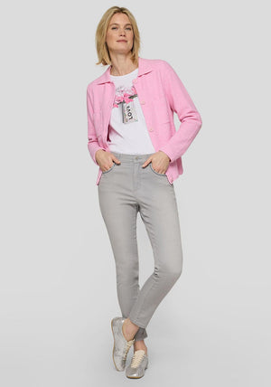 Rabe Structured Knit Jacket, Pink
