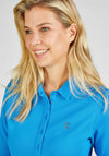 Rabe Pique Cotton Polo Shirt, Blue