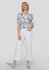 Rabe All Over Summer Print Polo Shirt, White Multi