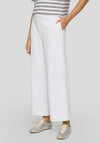 Rabe Crop Wide Leg Trousers, White