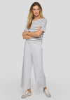 Rabe Crop Wide Leg Trousers, White