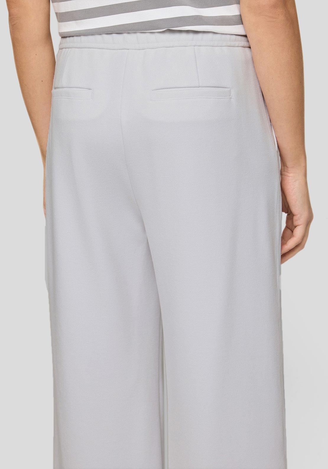 Rabe Crop Wide Leg Trousers, White
