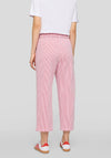 Rabe Cotton-Blend Pinstripe Wide Leg Trousers, Red and White