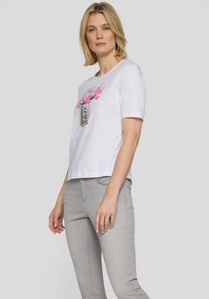 Rabe Bouquet Print T-Shirt, White
