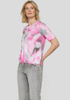 Rabe Elastic Trim Blurred T-Shirt, Pink