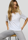 Rabe Rhinestone Embellished T-Shirt, White