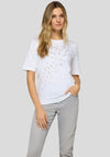 Rabe Rhinestone Embellished T-Shirt, White