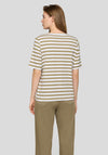 Rabe Basic Striped T-Shirt, Green and White