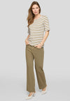 Rabe Basic Striped T-Shirt, Green and White