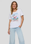 Rabe Vintage Summer Graphic Print T-Shirt, White Multi