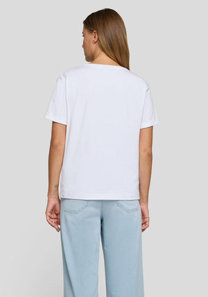 Rabe Vintage Summer Graphic Print T-Shirt, White Multi