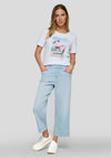 Rabe Vintage Summer Graphic Print T-Shirt, White Multi