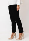 Rabe Drawstring Slim Leg Trousers, Black