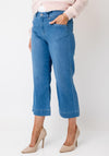 Rabe Willow Wide Leg Jeans, Mid Blue