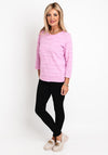 Rabe Textured Line Pattern Top, Pink