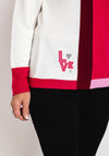 Rabe Modern Colour Block Sweater, Pink