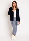 Rabe Knit Zip Through Jacket, Navy