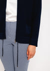 Rabe Knit Zip Through Jacket, Navy