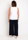 Rabe Round Neck Vest Top, White