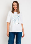 Rabe Metallic Graphic Print T-Shirt, White
