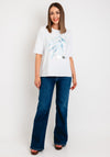 Rabe Metallic Graphic Print T-Shirt, White