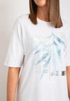 Rabe Metallic Graphic Print T-Shirt, White
