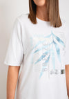 Rabe Metallic Graphic Print T-Shirt, White