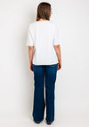 Rabe Metallic Graphic Print T-Shirt, White