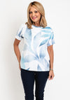 Rabe Rhinestone Embellished Print T-Shirt, Blue