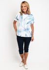 Rabe Rhinestone Embellished Print T-Shirt, Blue