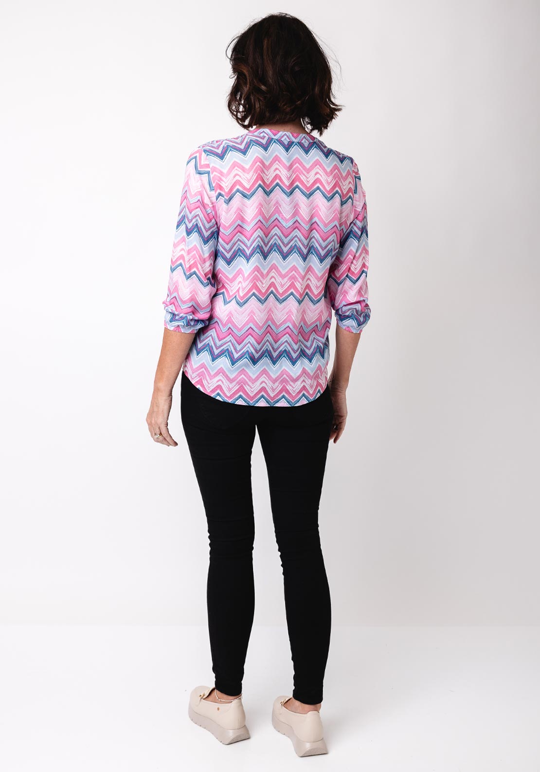Rabe Chevron Print Top, Pink