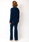 Rabe Ribbed V-Neck Cardigan, Navy