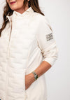 Rabe Zip Up High Collar Jacket, Cream