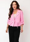 Rabe Cropped Button Closure Jacket, Pink
