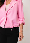 Rabe Cropped Button Closure Jacket, Pink