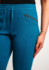 Rabe Slim Leg Stretch Trousers, Teal