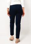 Rabe Jersey Slim Leg Trousers, Navy