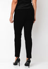 Rabe Slim Leg Pull on Trousers, Black