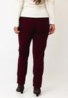 Rabe Slime Leg Trousers, Burgundy