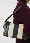 Radley Dukes Place Stripe Quilt Shoulder Bag, Black