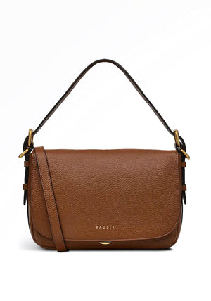 Radley Graffton Street Small Flapover Crossbody Bag, Tan