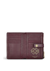 Radley Larkswood 2.0 Diamond Patchwork Wallet, Dark Cherry